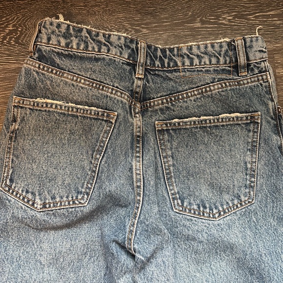 Zara straight leg washed jeans size 4 - Picture 5 of 6